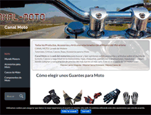 Tablet Screenshot of canal-moto.com